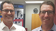 Brandon Topham (left) and Garth Cubitt, will manage the joint venture in South Africa.